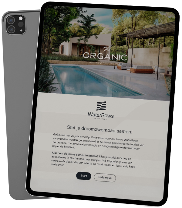 Standing tablet mockup